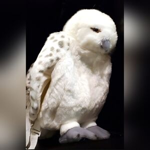 Hedwig Backpack Wizarding World of Harry Potter White Owl Plush Zipper Bag